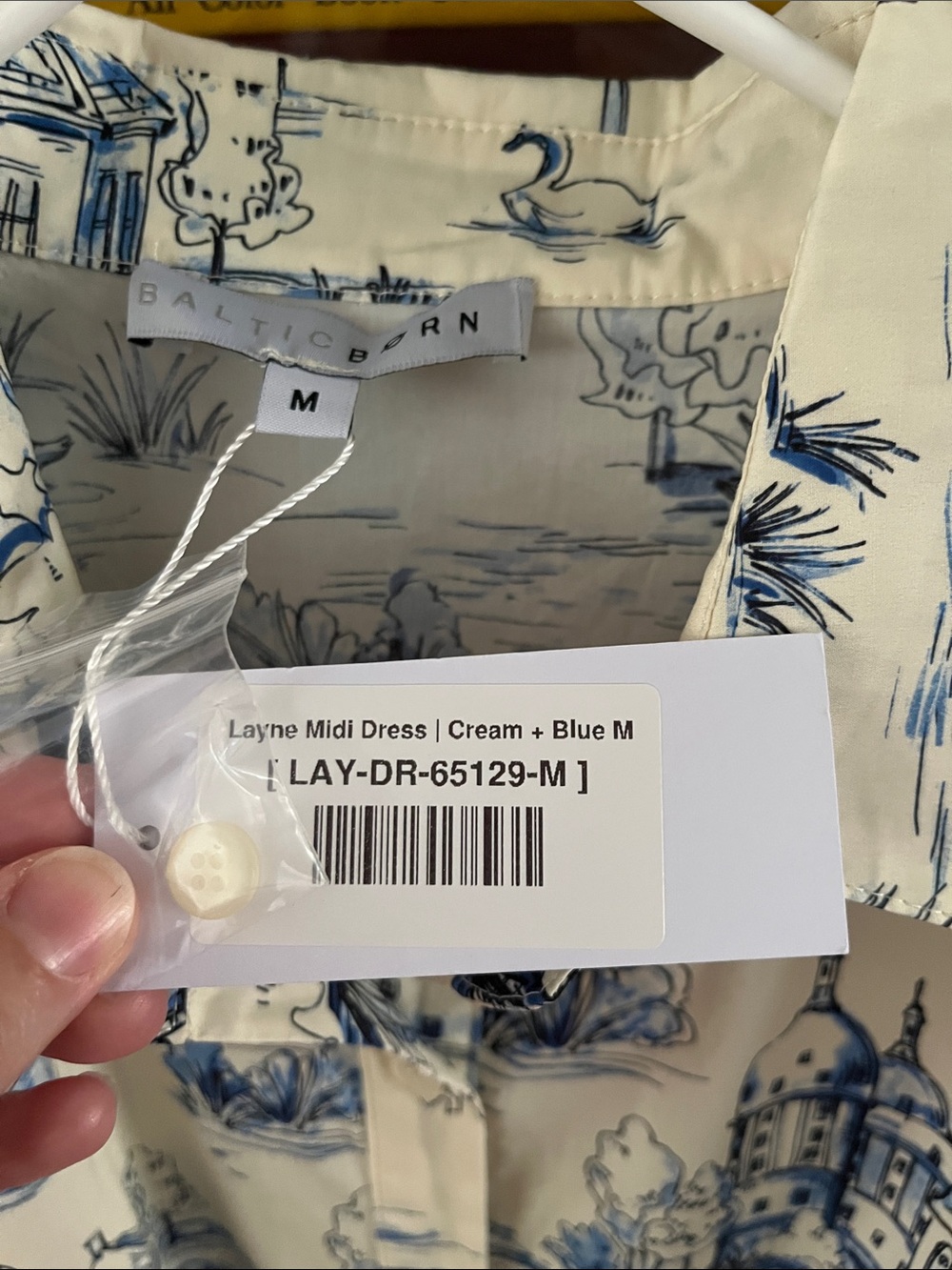 NWT Baltic Born Layne Midi Dress Holland Toile Print - Picture 6 of 16